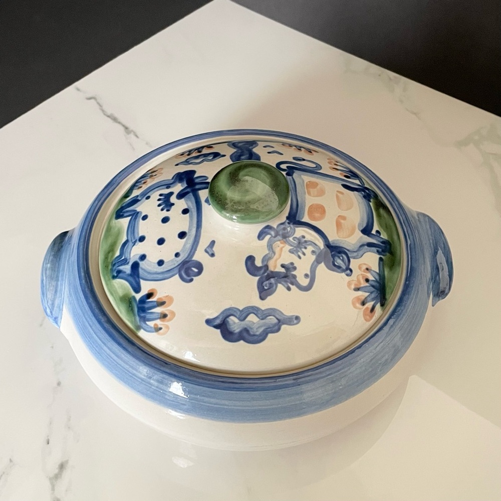 Casserole Server - Pig & Cow - by M.A. Hadley